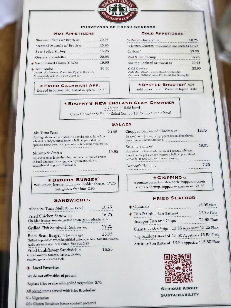 Brophy Bros. Menu - Image 3