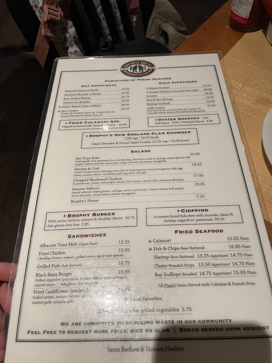 Brophy Bros. Menu - Image 5