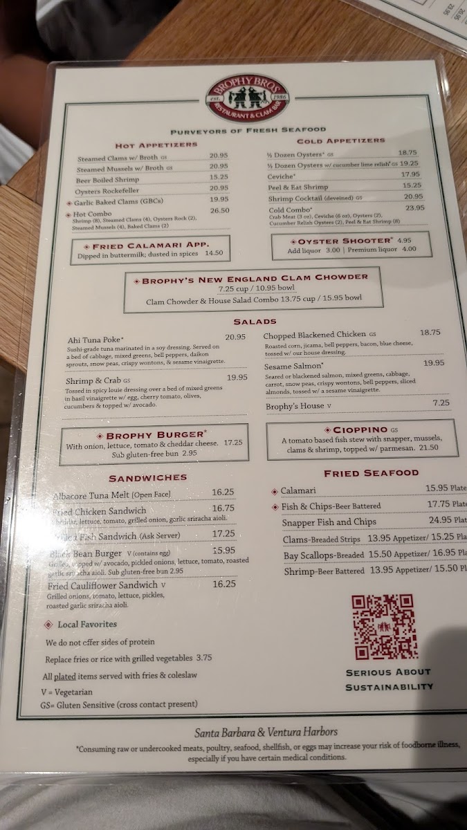 Brophy Bros. Menu - Image 6